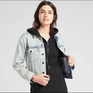 Athleta Double Time Denim Jean Jacket